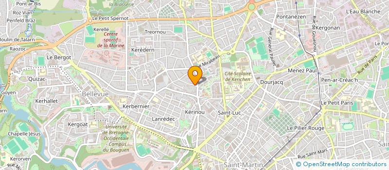localisation de l'entreprise SYND COPRO 1 RUE LOSTALLEN à BREST
