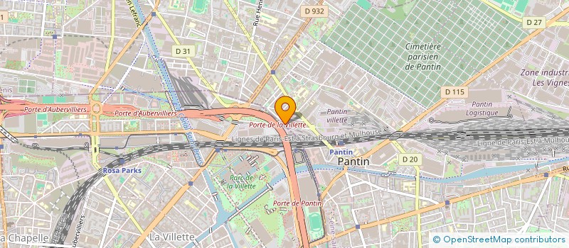 localisation de l'entreprise SYND COPRO 1 RUE PASTEUR  PANTIN