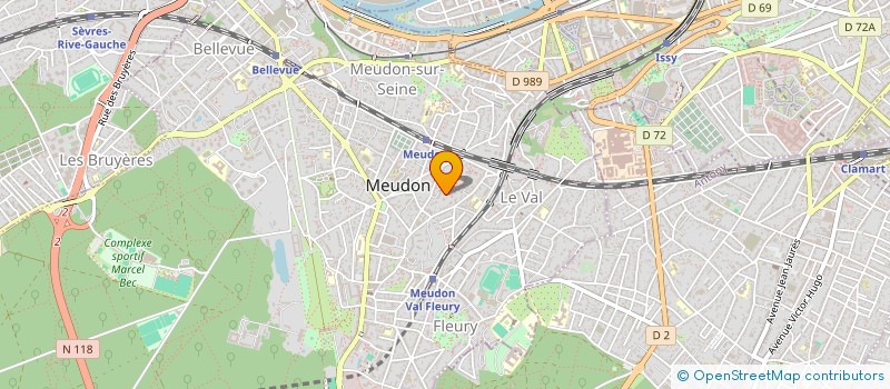localisation de l'entreprise SYND COPRO 1 SENTIER DES BASSES POINTES  MEUDON