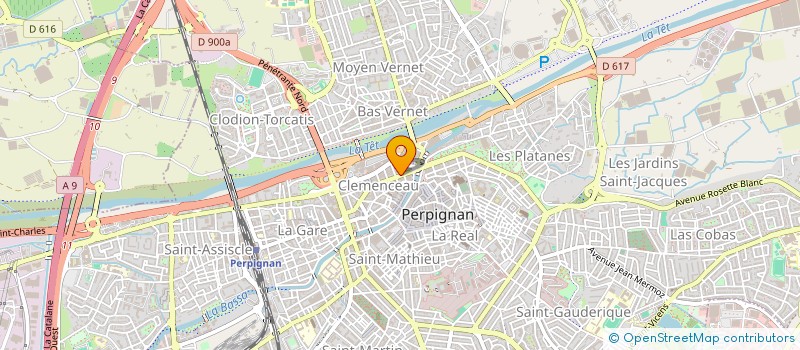 localisation de l'entreprise SYND COPRO 10 BD CLEMENCEAU  PERPIGNAN