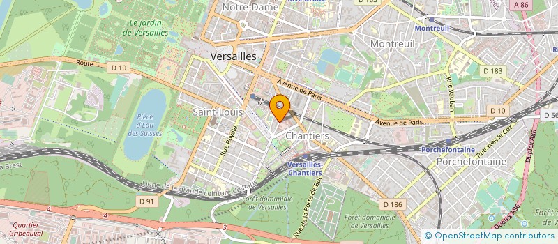localisation de l'entreprise SYND COPRO 10 R EDOUARD-LEFEBVRE  VERSAILLES