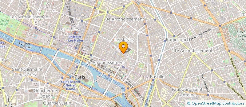 localisation de l'entreprise SYND COPRO 10 RUE DES FRANCS BOURGEOIS  PARIS