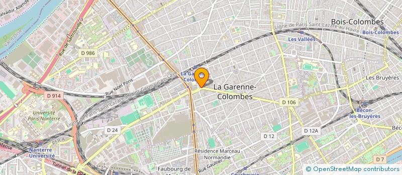 localisation de l'entreprise SYND COPRO 102 BD DE LA REPUBLIQUE  LA GARENNE-COLOMBES