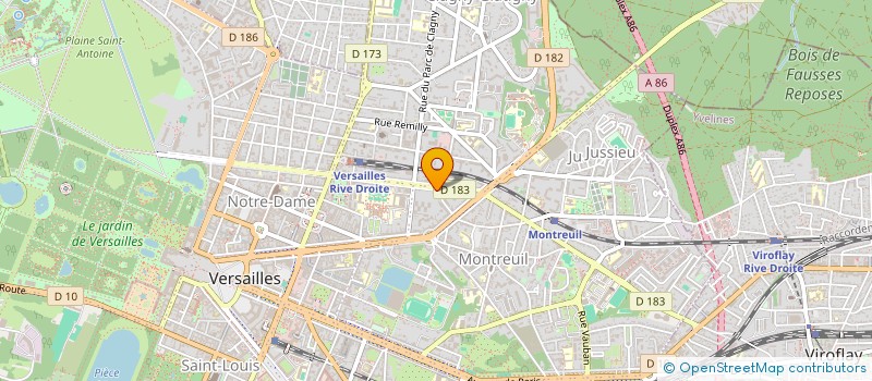 localisation de l'entreprise SYND COPRO 104 BD DE LA REINE à VERSAILLES