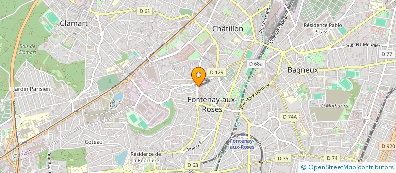 localisation de l'entreprise SYND COPRO 104 R BOUCICAUT à FONTENAY-AUX-ROSES