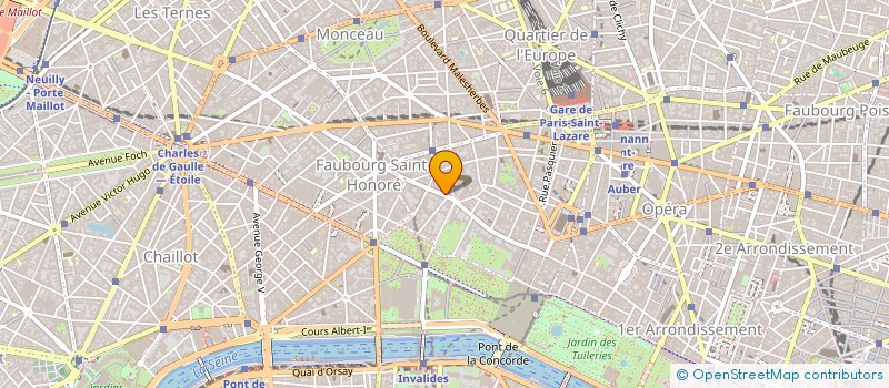 localisation de l'entreprise SYND. COPRO 104 RUE DU FBG ST HONORE  PARIS