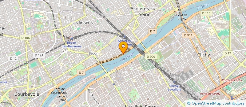 localisation de l'entreprise SYND COPRO 107 & 108 QUAI MAL JOFFRE à COURBEVOIE