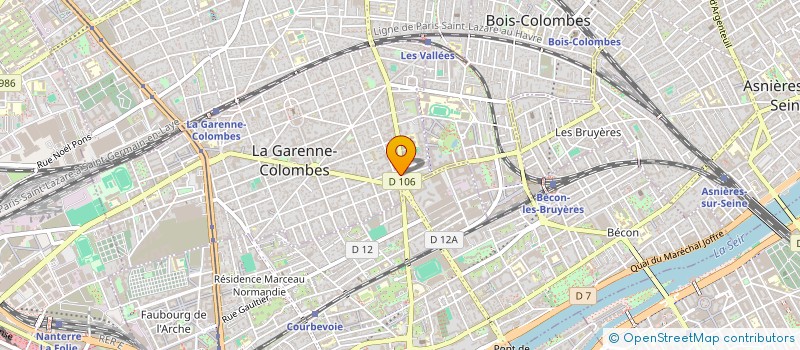 localisation de l'entreprise SYND COPRO 108 AV GENERAL DE GAULLE  LA GARENNE-COLOMBES