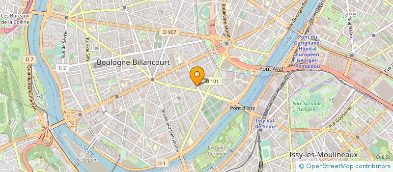 localisation de l'entreprise SYND COPRO 108 R THIERS à BOULOGNE-BILLANCOURT