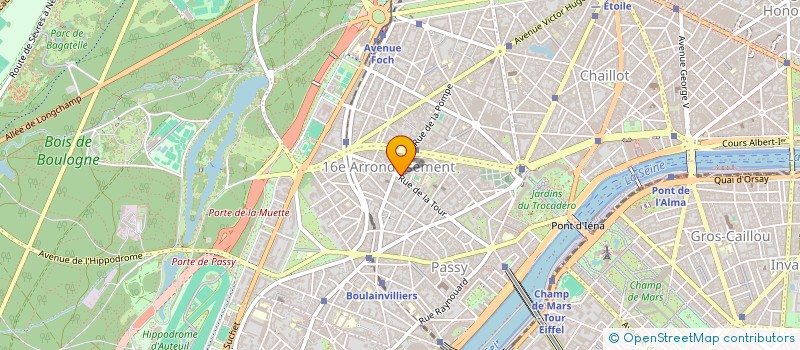 localisation de l'entreprise SYND COPRO 108 RUE DE LA TOUR  PARIS