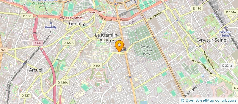 localisation de l'entreprise SYND COPRO 10AVE EUGENE THOMAS  LE KREMLIN-BICETRE