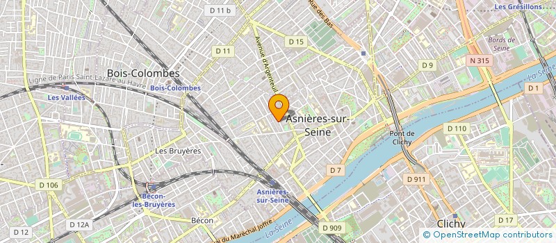 localisation de l'entreprise SYND COPRO 11 A 13 R ROBERT AYLE  ASNIERES-SUR-SEINE