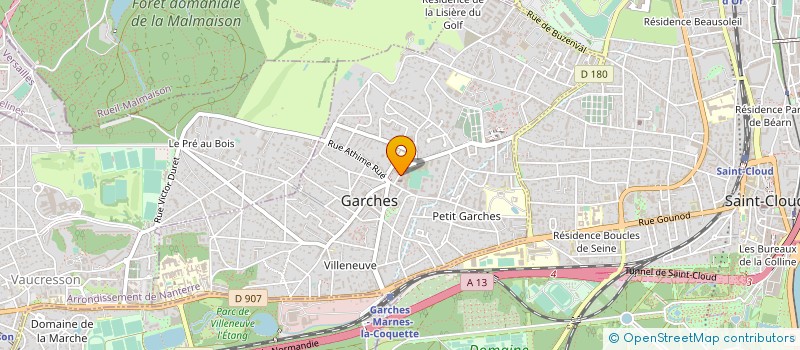 localisation de l'entreprise SYND COPRO 11 A 16 PL ST LOUIS à GARCHES