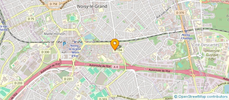 localisation de l'entreprise SYND COPRO 11 ALL LOUIS ARAGON  NOISY-LE-GRAND