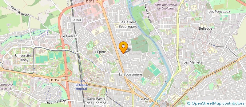 localisation de l'entreprise SYND COPRO 11 ALLEE RENAULT  LE MANS