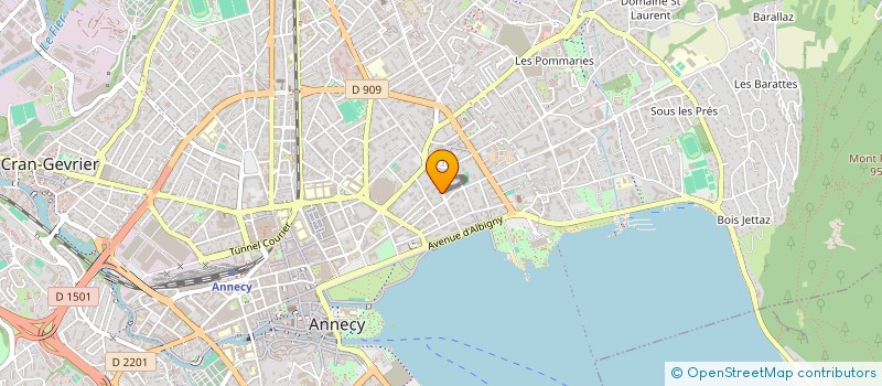 localisation de l'entreprise SYND COPRO 11 BIS RUE A. THEURIET  ANNECY