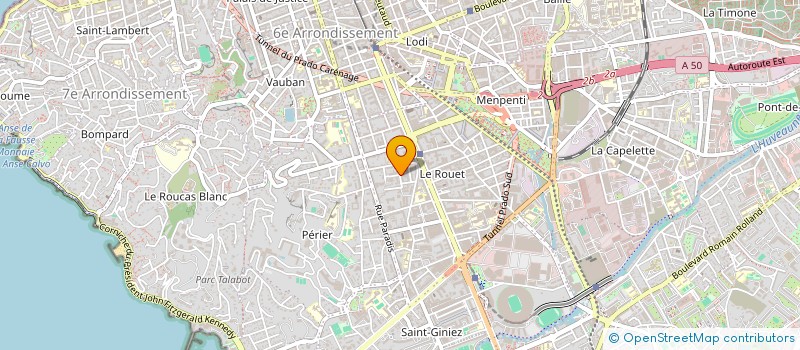 localisation de l'entreprise SYND COPRO 11 ET 13 CLUNY à MARSEILLE