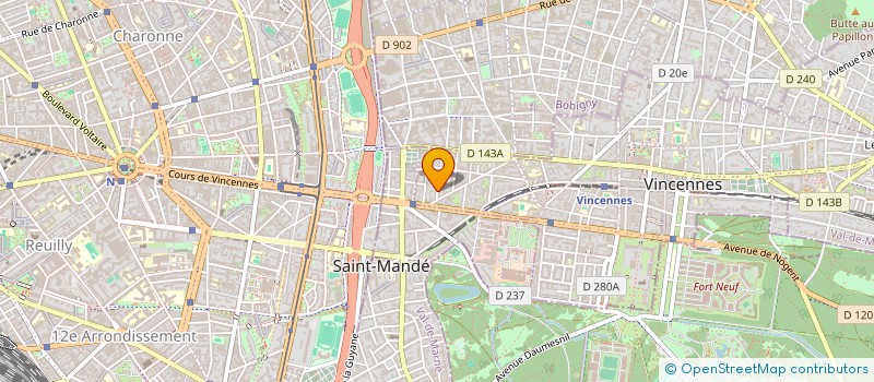 localisation de l'entreprise SYND COPRO 11 R LA PREVOYANCE-VINCENNES à VINCENNES