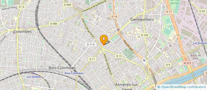 localisation de l'entreprise SYND COPRO 11 R ROBERT DUPONT  ASNIERES-SUR-SEINE