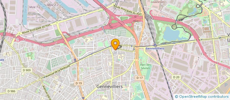 localisation de l'entreprise SYND COPRO 11 RUE AGUADO à GENNEVILLIERS