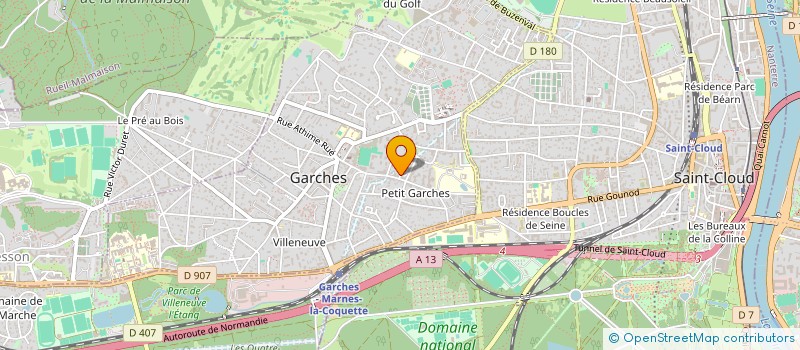 localisation de l'entreprise SYND COPRO 11 RUE COUR COMMUNE 92 GARCHE à GARCHES