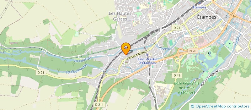 localisation de l'entreprise SYND COPRO 11 RUE DE CHAUFFOUR à ETAMPES