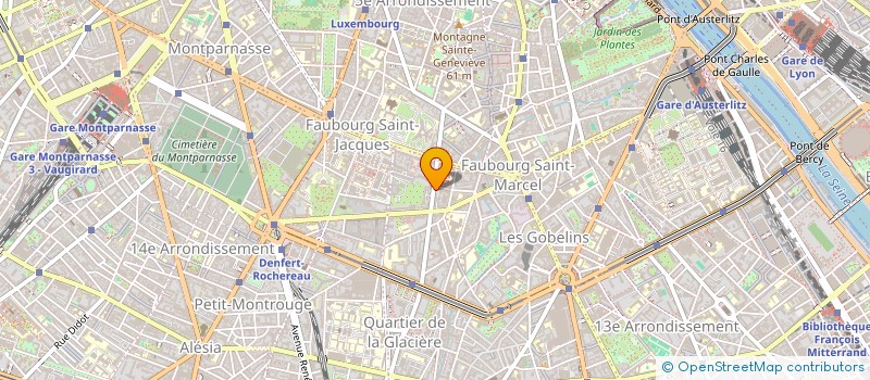 localisation de l'entreprise SYND COPRO 11 RUE DE LA GLACIERE  PARIS