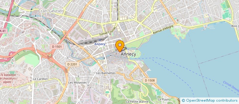 localisation de l'entreprise SYND COPRO 11 RUE FILATERIE  ANNECY