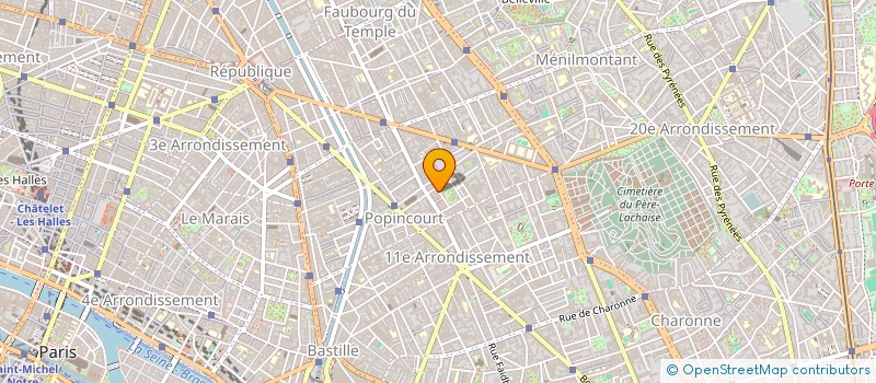 localisation de l'entreprise SYND COPRO 11 RUE GENERAL BLAISE  PARIS