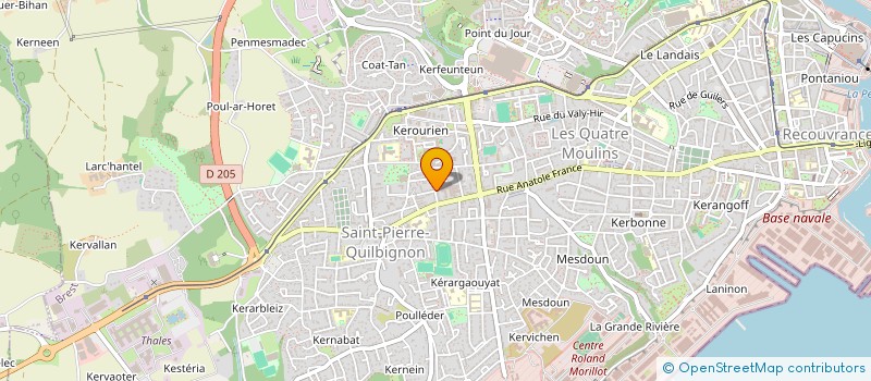 localisation de l'entreprise SYND COPRO 11 RUE KERARGROAS à BREST