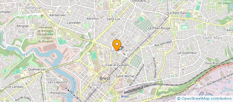 localisation de l'entreprise SYND COPRO 11 RUE MALAKOFF à BREST
