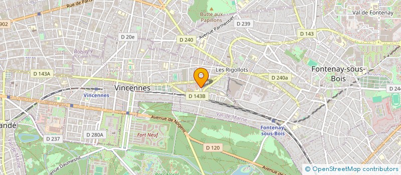 localisation de l'entreprise SYND COPRO 11 RUE  VIENOT VINCENNES à VINCENNES
