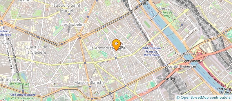 localisation de l'entreprise SYND COPRO 111 RUE CHATEAU DES RENTIERS  PARIS