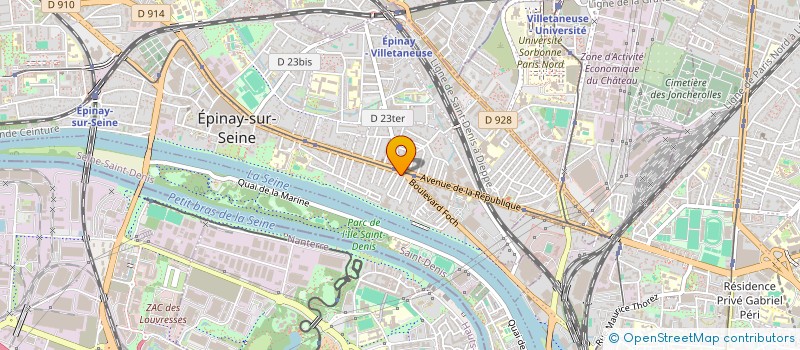 localisation de l'entreprise SYND COPRO 114 AV REPUBLIQUE à EPINAY-SUR-SEINE