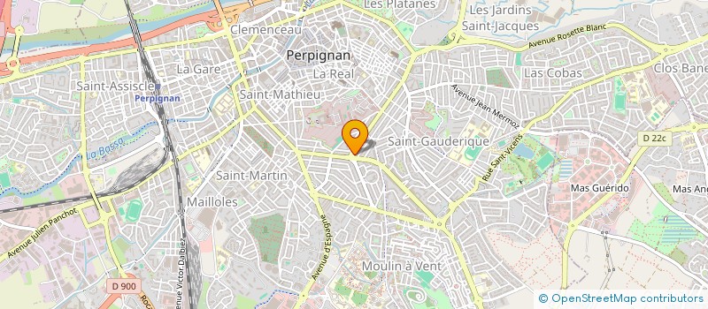 localisation de l'entreprise SYND COPRO 117 BD BRIAND  PERPIGNAN