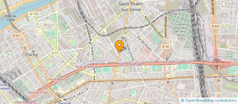 localisation de l'entreprise SYND COPRO 118 AV GABRIEL PERI ST OUEN à SAINT-OUEN-SUR-SEINE