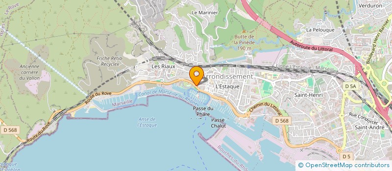 localisation de l'entreprise SYND COPRO 118 PLAGE ESTAQUE à MARSEILLE