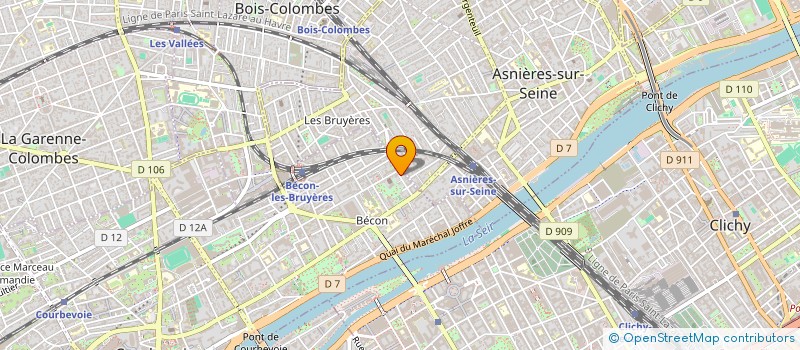 localisation de l'entreprise SYND COPRO 12 A 14 R HAUSSMANN  COURBEVOIE