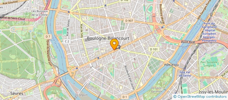 localisation de l'entreprise SYND COPRO 12 AV G LECLERC à BOULOGNE-BILLANCOURT