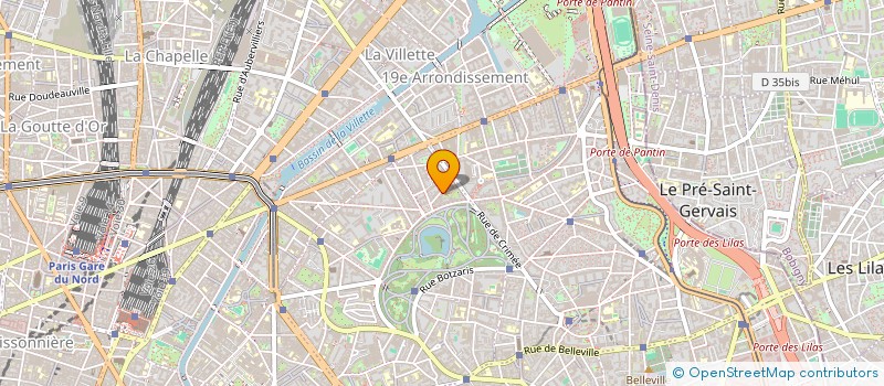 localisation de l'entreprise SYND COPRO 12 MEYNADIER 75019 PARIS  PARIS