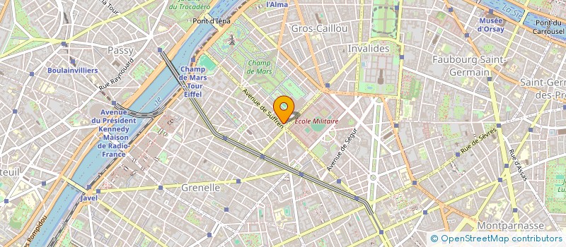 localisation de l'entreprise SYND COPRO 12 PL JOFFRE PARIS 7  PARIS