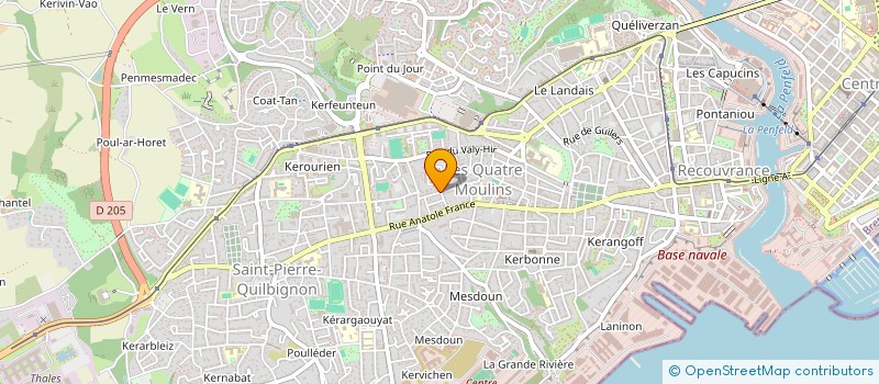 localisation de l'entreprise SYND COPRO 12 R DE KERAUDREN à BREST