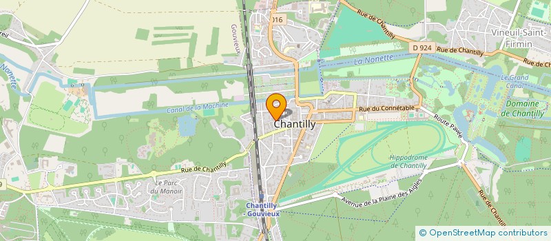 localisation de l'entreprise SYND COPRO 12 R DES FONTAINES  CHANTILLY