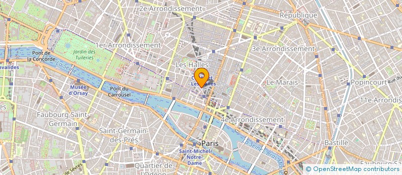 localisation de l'entreprise SYND COPRO 12 RUE DES HALLES 75001  PARIS