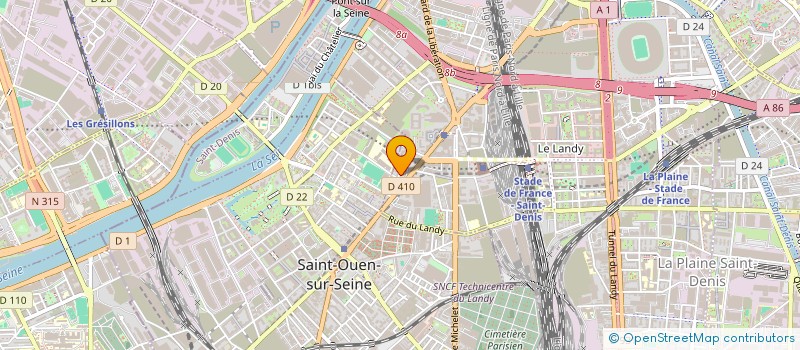 localisation de l'entreprise SYND COPRO 12 VILLA ANATOLE FRANCE  SAINT-DENIS