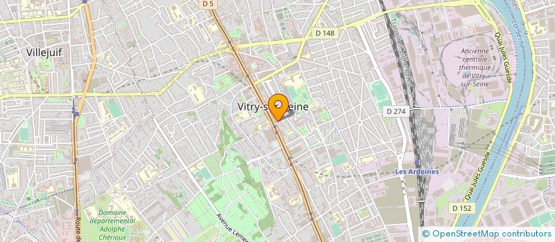 localisation de l'entreprise SYND COPRO 120 122 RUE CAMILLE GROULT  VITRY-SUR-SEINE