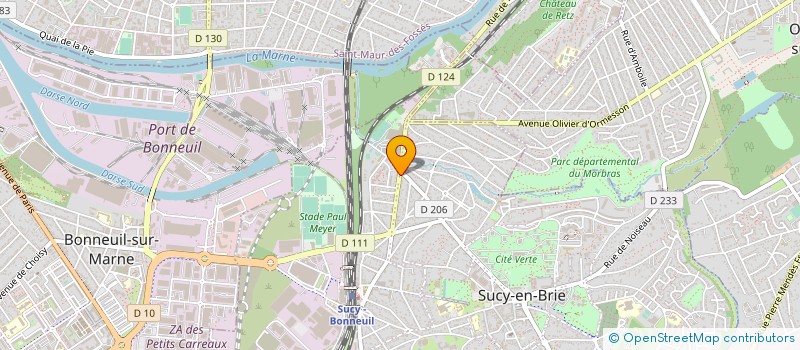 localisation de l'entreprise SYND COPRO 121 AV GENERAL LECLERC à SUCY-EN-BRIE
