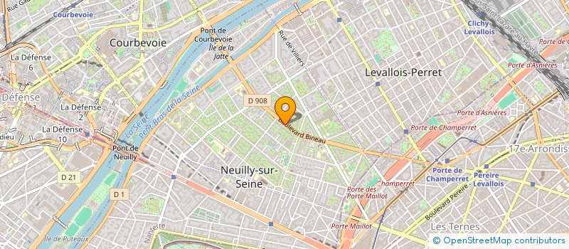 localisation de l'entreprise SYND COPRO 121 BD BINEAU à NEUILLY-SUR-SEINE