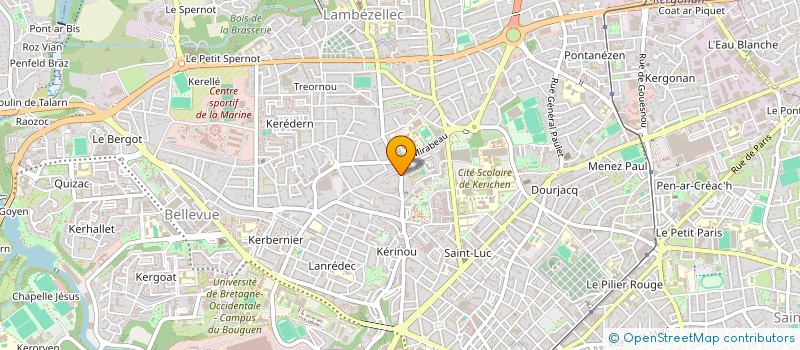 localisation de l'entreprise SYND COPRO 121 RUE ROBESPIERRE à BREST