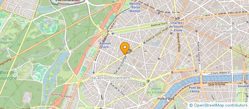 localisation de l'entreprise SYND COPRO 122 AV VICTOR HUGO  PARIS